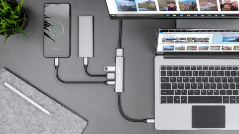 Adapter HUB USB typu C na HDMI/USB3.0/USB2.0/C port rozdzielacz Adapter HUB USB typu C na HDMI/USB3.0/USB2.0/C port rozdzielacz
