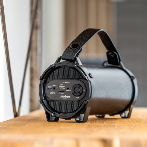 Głośnik Bluetooth 5.0 FM USB AUX Rebel KOM0943 Głośnik Bluetooth 5.0 FM USB AUX Rebel KOM0943