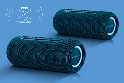 Głośnik Bluetooth 5.0 IPX5 USB AUX 20W RGB bezprzewodowy Kruger&Matz Street Głośnik Bluetooth 5.0 IPX5 USB AUX 20W RGB bezprzewodowy Kruger&Matz Street