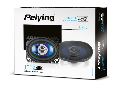 Głośniki samochodowe Peiying 4"x6" 100W 4 Ohm