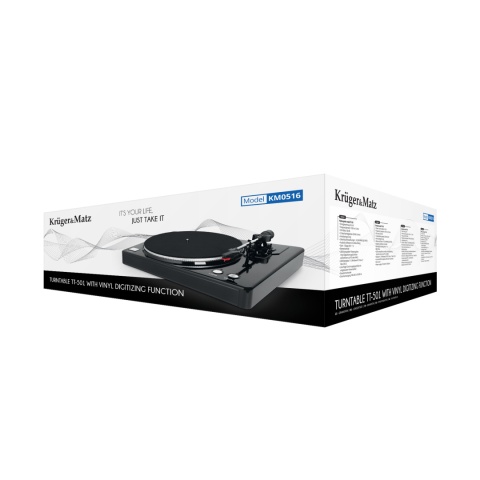 Gramofon Kruger&Matz TT-501 nagrywanie USB RCA igła Gramofon Kruger&Matz TT-501 nagrywanie USB RCA igła