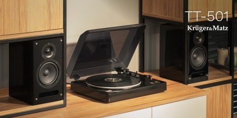 Gramofon Kruger&Matz TT-501 nagrywanie USB RCA igła Gramofon Kruger&Matz TT-501 nagrywanie USB RCA igła