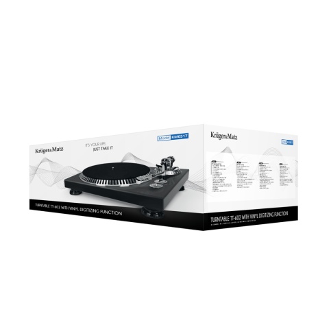Gramofon Kruger&Matz nagrywanie USB RCA igła Gramofon Kruger&Matz nagrywanie USB RCA igła