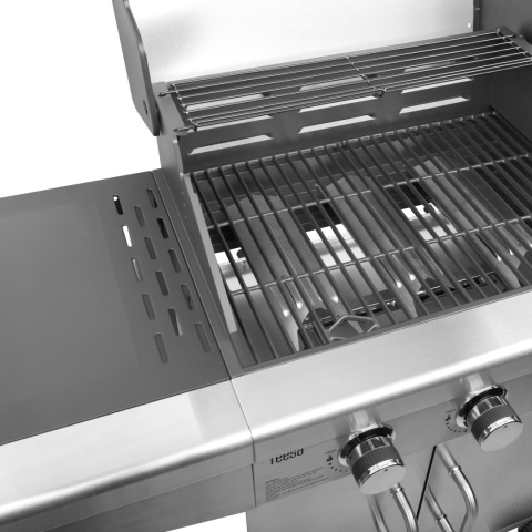 Grill gazowy ogrodowy 3 palniki 10,8 kW żeliwny ruszt Teesa BBQ 3001 Master