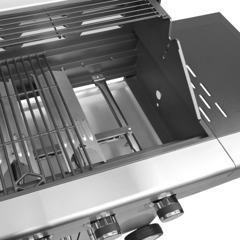 Grill gazowy ogrodowy 3 palniki 10,8 kW żeliwny ruszt Teesa BBQ 3001 Master