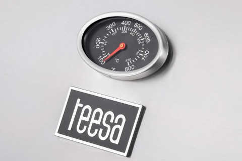 Grill gazowy ogrodowy 3 palniki 10,8 kW żeliwny ruszt Teesa BBQ 3001 Master