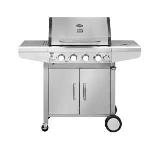 Grill gazowy ogrodowy 4+1 17,4 kW żeliwny ruszt Teesa BBQ 5001 Master