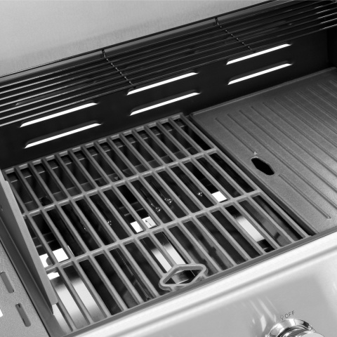 Grill gazowy ogrodowy Teesa BBQ MASTER 5 palników z szybą miejsce na butlę