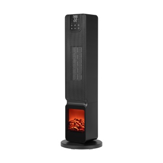 Grzejnik PTC Teesa imitacja kominka 800/2000W wentylator kolumnowy LED