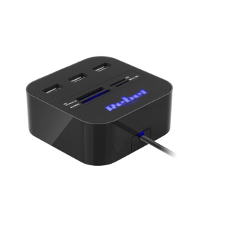 HUB USB 2.0 Rebel Rozgałęźnik Rozdzielacz Portów 480 Mb/s MicroSD