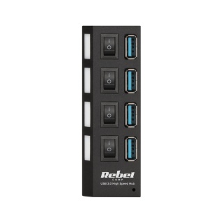 HUB USB 3.0 Rebel Rozgałęźnik Rozdzielacz Portów 5 Gb/s