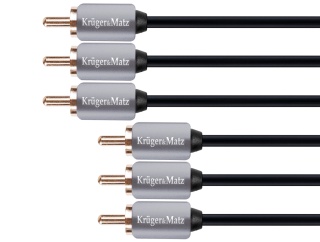 Kabel 3RCA-3RCA CINCH 1,8m Kruger&Matz