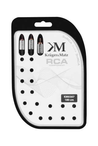 Kabel 3RCA-3RCA CINCH 1,8m Kruger&Matz
