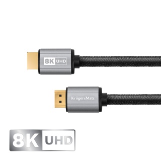 Kabel HDMI - HDMI 2.1 1,8m UHD 8K 60Hz KrugerMatz