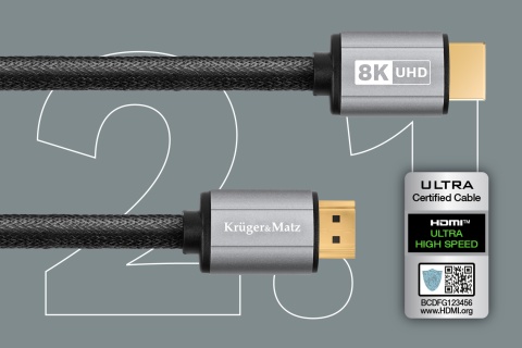 Kabel HDMI Kruger&Matz 8K, 300 cm Kabel HDMI Kruger&Matz 8K, 300 cm