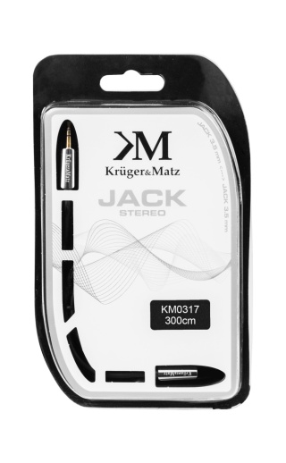Kabel Jack 3,5mm wtyk-gniazdo 3m Kruger&Matz