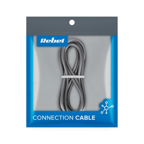 Kabel USB 3.0 - USB-C typ C 2m szybkie ładowanie QC 3.0 PD Rebel