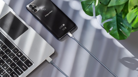 Kabel USB 3.0 - USB-C typ C 2m szybkie ładowanie QC 3.0 PD Rebel