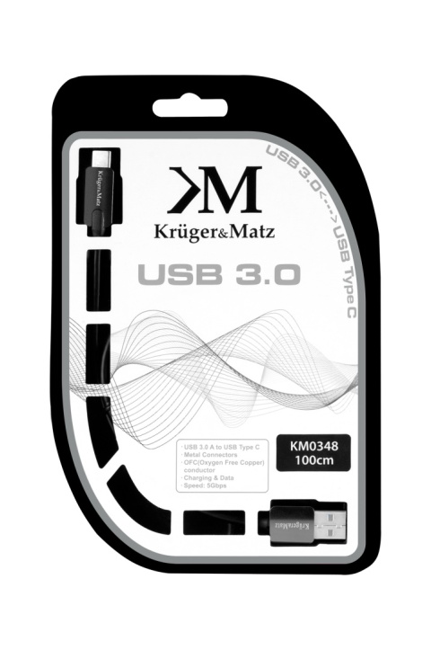 Kabel USB 3.0 USB typu C 100cm Miedź OFC 5 Gb/s