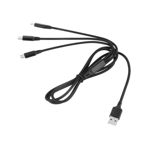 Kabel USB 3w1 - micro USB USB C Lighting 100 cm Kabel USB 3w1 - micro USB USB C Lighting 100 cm
