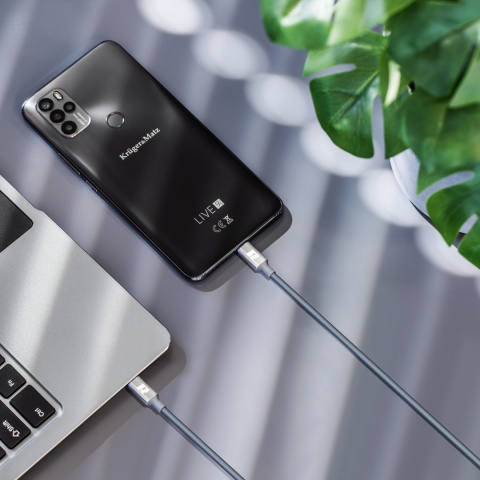Kabel USB-C typ C 1m 65W szybkie ładowanie QC 3.0 PD Rebel