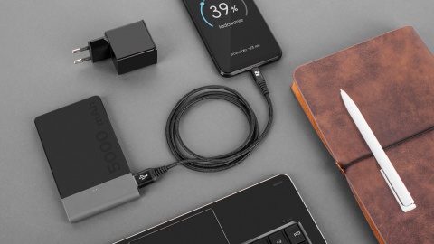Kabel USB - USB typ C przewód szybkie ładowanie telefonu ładowarki 100 cm