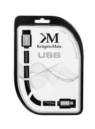 Kabel USB-micro USB gniazdo-wtyk 1m przedłużacz