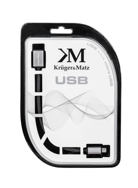 Kabel USB-micro USB gniazdo-wtyk 1m przedłużacz Kabel USB-micro USB gniazdo-wtyk 1m przedłużacz