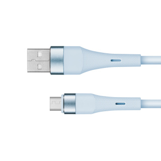 Kabel USB - microUSB 1m 12W silikonowy Kruger&Matz Basic
