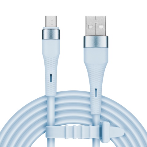 Kabel USB - microUSB 1m 12W silikonowy Kruger&Matz Basic Kabel USB - microUSB 1m 12W silikonowy Kruger&Matz Basic