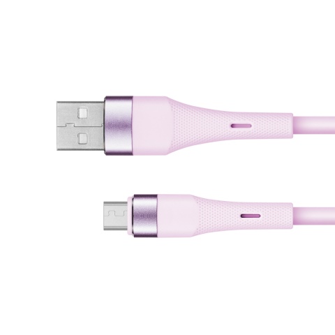 Kabel USB - microUSB 1m 12W silikonowy Kruger&Matz Basic