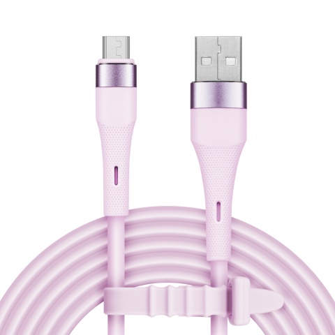 Kabel USB - microUSB 1m 12W silikonowy Kruger&Matz Basic