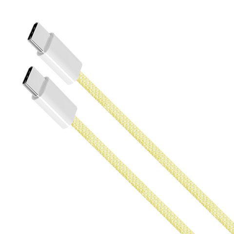 Kabel USB typu C - USB typu C 60 W 1,5 m żółty Kruger&Matz Basic Kabel USB typu C - USB typu C 60 W 1,5 m żółty Kruger&Matz Basic