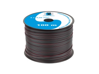 Kabel głośnikowy 100m 2x0,2mm CCA rolka Cabletech