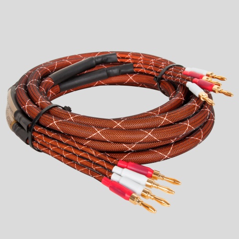 Kabel głośnikowy 5m wtyki BANAN 2 sztuki miedź CU Kruger&Matz Kabel głośnikowy 5m wtyki BANAN 2 sztuki miedź CU Kruger&Matz