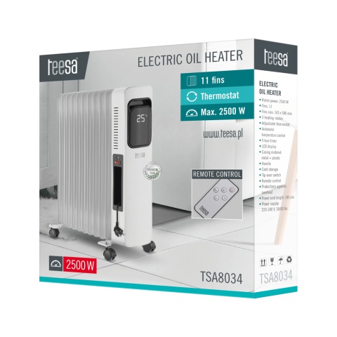 Olejowy grzejnik elektryczny Teesa 2500 W