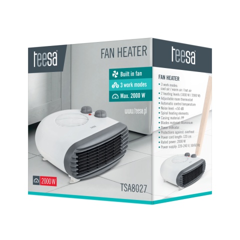 Termowentylator farelka grzejnik Teesa 2000W