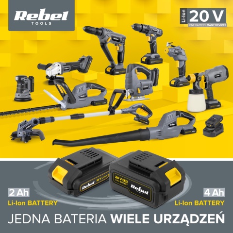 Bateria akumulator 20V 4Ah Rebel Tools RB-2002 Bateria akumulator 20V 4Ah Rebel Tools RB-2002