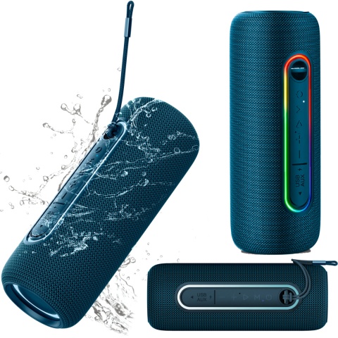 Głośnik Bluetooth 5.0 IPX5 USB AUX 20W RGB bezprzewodowy Kruger&Matz Street Głośnik Bluetooth 5.0 IPX5 USB AUX 20W RGB bezprzewodowy Kruger&Matz Street