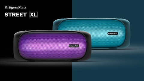 Głośnik Bluetooth IPX5 USB AUX 30W TWS Radio FM BT 5.0 Boombox Kruger&Matz Głośnik Bluetooth IPX5 USB AUX 30W TWS Radio FM BT 5.0 Boombox Kruger&Matz