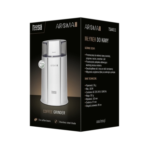 Młynek do Kawy Elektryczny Teesa Aroma G10 160W kompaktowy