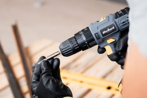 Wiertarko Wkrętarka udarowa akumulatorowa wiertła zestaw Rebel Tools Wiertarko Wkrętarka udarowa akumulatorowa wiertła zestaw Rebel Tools