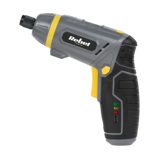 Wkrętarka akumulatorowa 4V Rebel zestaw 54 bity adapter magnetyczny