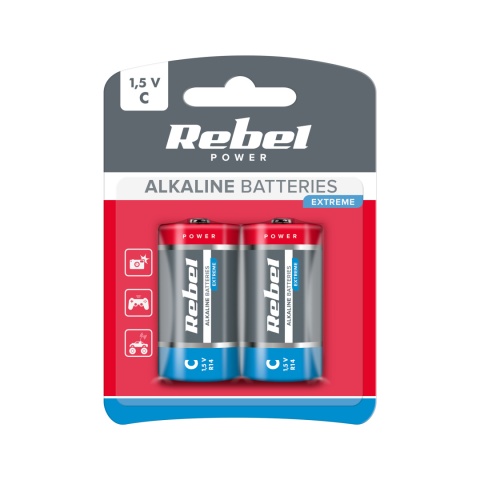2x Bateria alkaliczna Rebel Extreme LR14 R14 C 2x Bateria alkaliczna Rebel Extreme LR14 R14 C