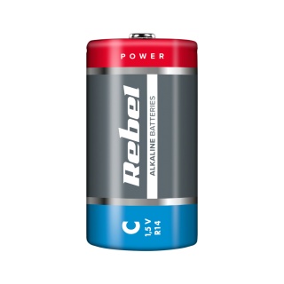 2x Bateria alkaliczna Rebel LR14 R14 C 1,5V