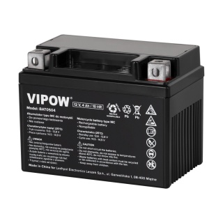 Akumulator Vipow typ MC do motocykli 12 V 4Ah