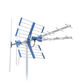 Antena DVB-T2 TV VHF UHF TT W21 Gold COMBO 5G Protected filtr Telkom Telmor