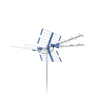 Antena DVB-T2 TV VHF UHF TT W21 Gold COMBO 5G Protected filtr Telkom Telmor