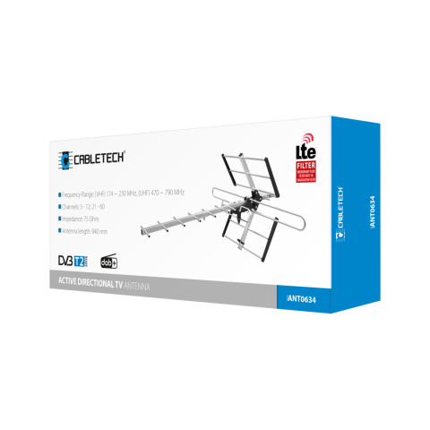 Antena DVB-T2 do tv naziemnej kierunkowa 4K LTE Antena DVB-T2 do tv naziemnej kierunkowa 4K LTE
