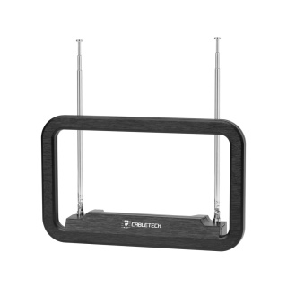 Antena pokojowa DVB-T2 TV DAB+ FM filtr LTE wewnętrzna aktywna Cabletech